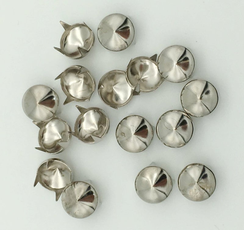 Newless 100pcs 9mm Cones DIY Leathercraft Metal Punk Studs Rivet Spikes Nailheads (Silver) - Image 3